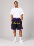 מכנסי JUST DON ליייקרס– LakeShow Edition שחור סגול | HOOPERS