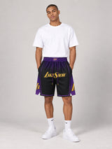 מכנסי JUST DON ליייקרס– LakeShow Edition שחור סגול