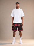 מכנסי NBA – Chicago Bulls (שיקגו בולס) שחור אדום | HOOPERS