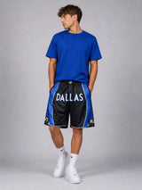 מכנסי NBA – Dallas Mavericks (דאלאס מאבריקס) שחור כחול