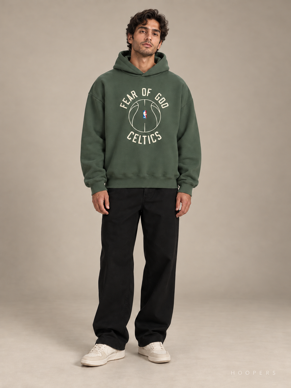 קפוצ'ון Fear of God Essentials x NBA – בוסטון סלטיקס ירוק | HOOPERS