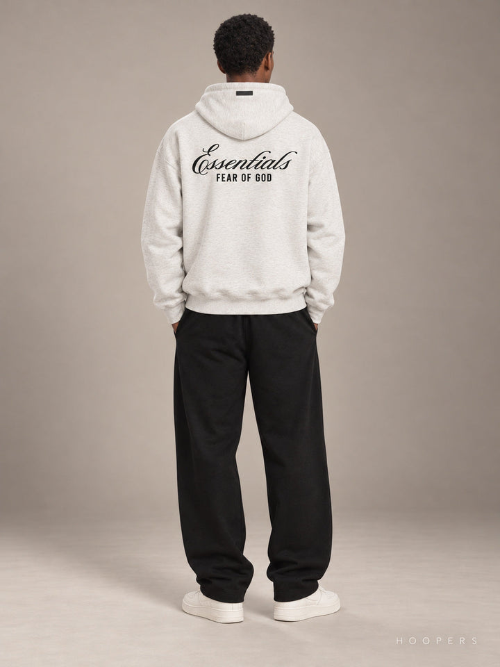 קפוצ'ון Fear of God Essentials – Inglewood NBA All-Star אפור בהיר – גב