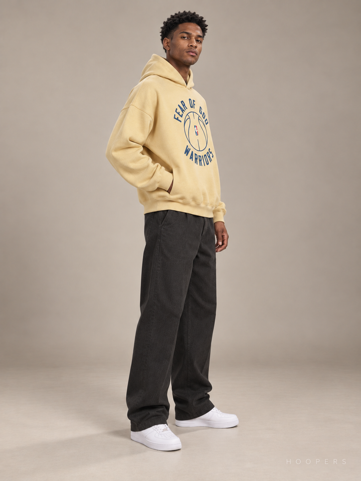 קפוצ'ון Fear of God Essentials x NBA – גולדן סטייט צהוב – זווית