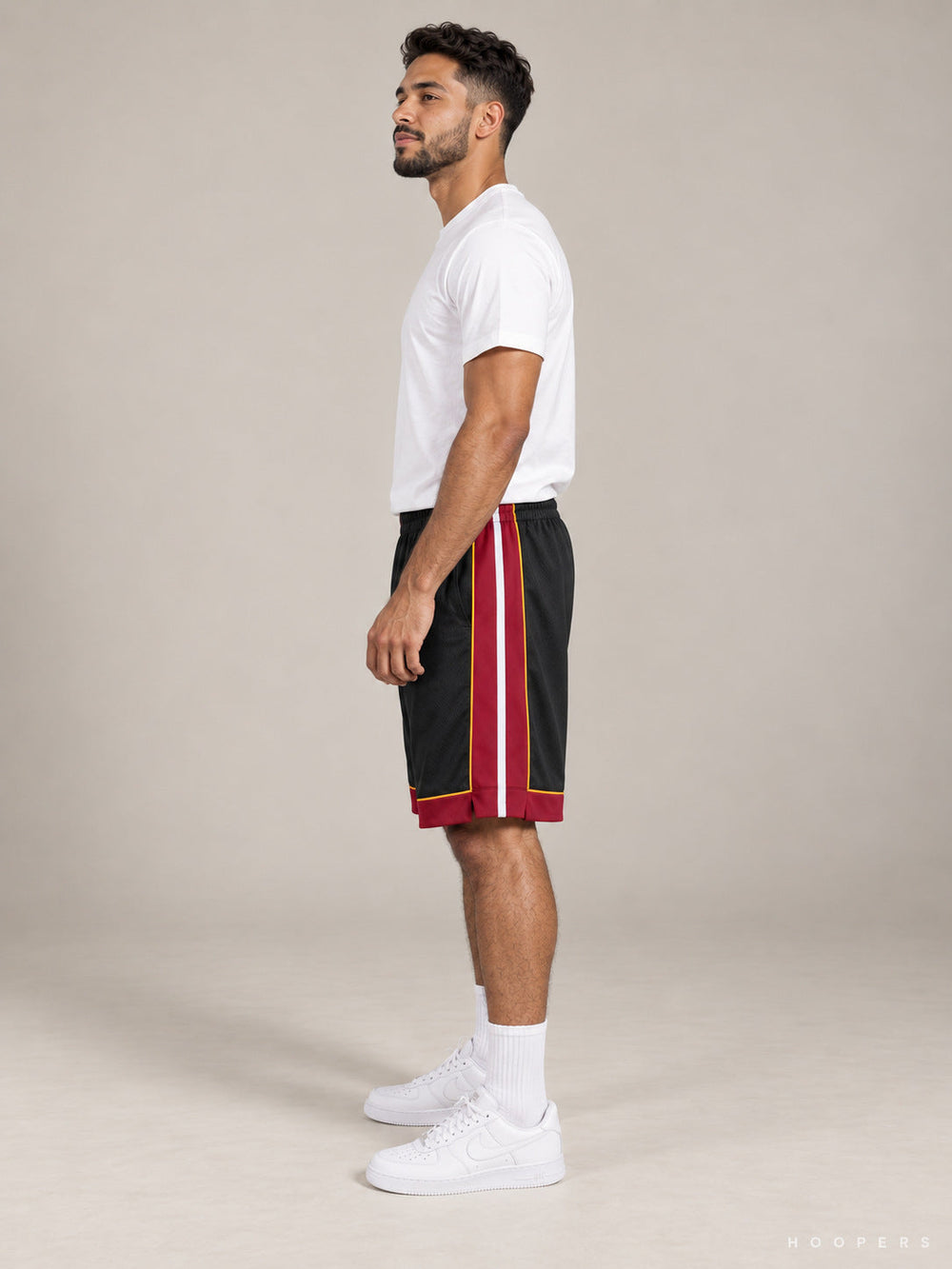 מכנסי NBA מיאמי היט שחור – צד