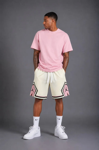 מכנסי Jordan Cream Rose Edition (שמנת/ורוד) | HOOPERS
