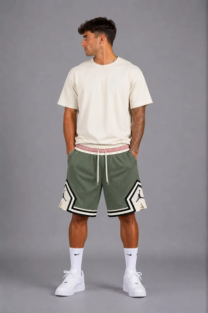 מכנסי Jordan Olive Cream (ירוק זית/שמנת) | HOOPERS