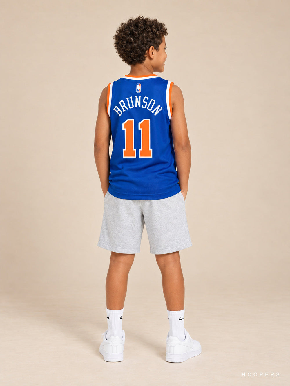 גופיית NBA לילדים ג'יילן ברונסון ניו יורק ניקס כחול – גב