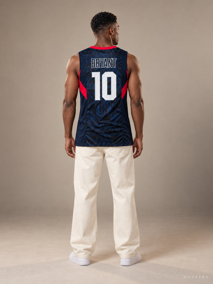 גופיית NBA קובי בראיינט USA כחול רטרו – גב