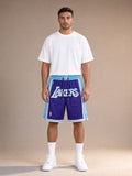 מכנסי NBA – Los Angeles Lakers (לוס אנג'לס לייקרס) סגול תכלת | HOOPERS