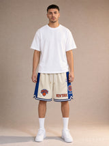 מכנסי NBA – New York Knicks (ניו יורק ניקס) לבן כחול