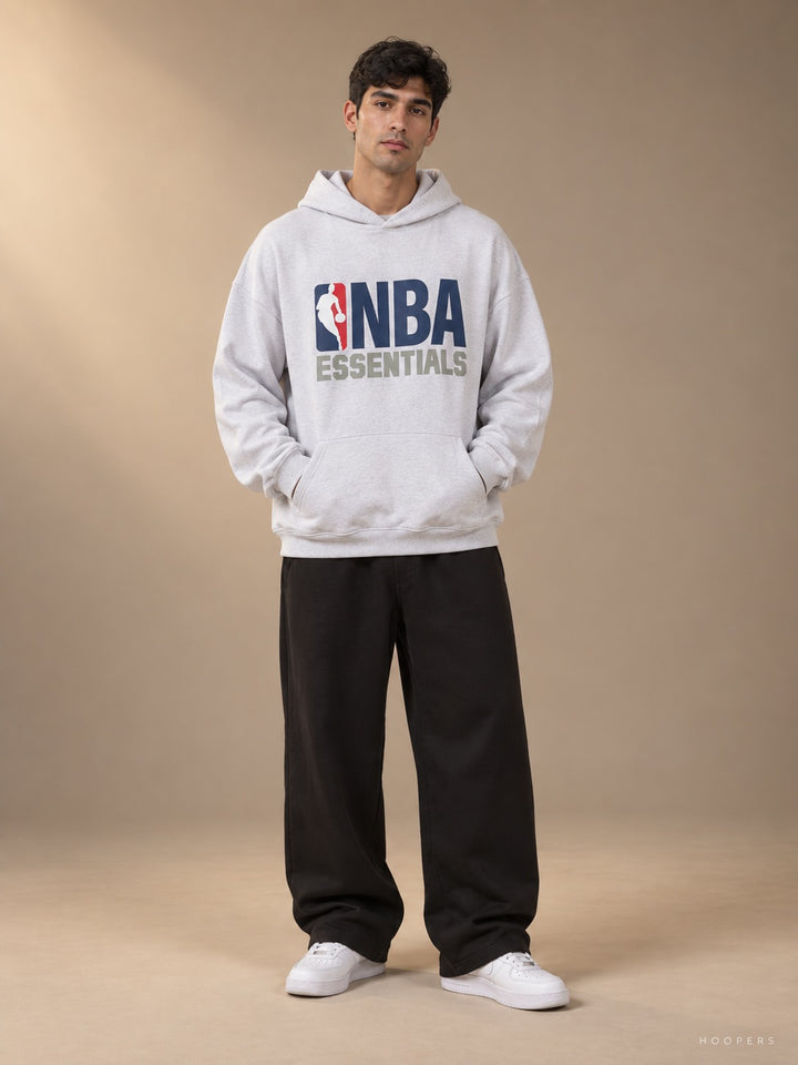 קפוצ’ון NBA Essentials – אפור בהיר Edition – חזית