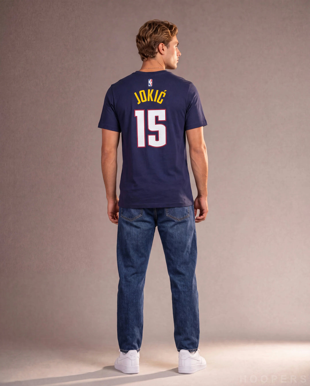 חולצת NBA דנבר נאגטס - גב עם JOKIC ומספר 15