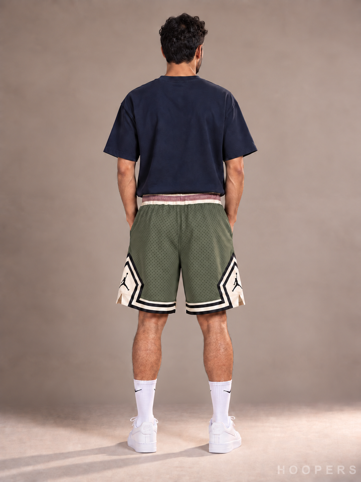 מכנסי Jordan Olive Cream — גב ללא כיס וכיתוב