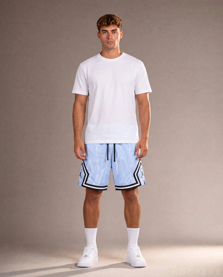 מכנסי Jordan Ice Thunder תכלת מלפנים