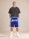 מכנסי NBA – Los Angeles Lakers (לוס אנג'לס לייקרס) סגול תכלת | HOOPERS