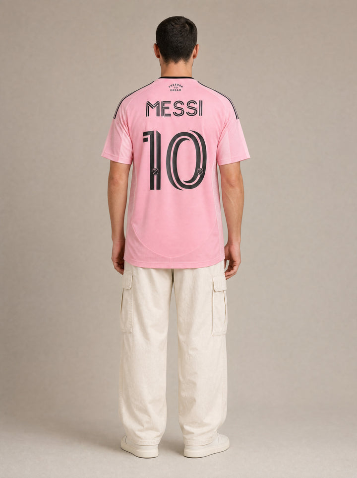 חולצת מסי אינטר מיאמי בית 26/27 - גב עם הדפסת MESSI 10