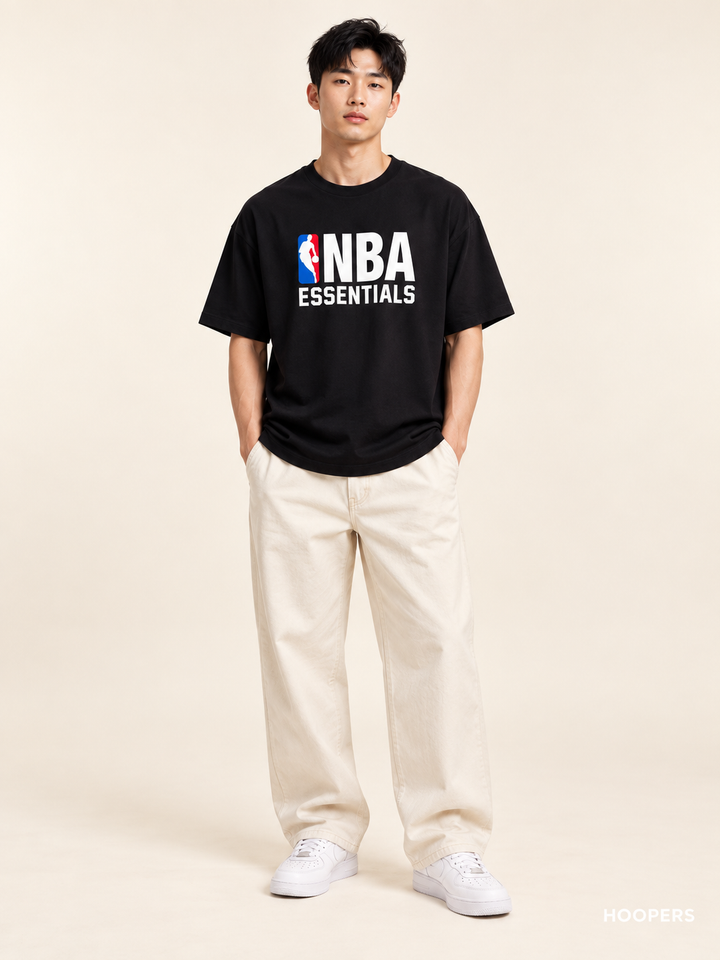 חולצת NBA Essentials שחורה – חזית