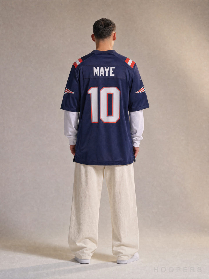 חולצת NFL פטריוטס דרייק מיי 10 - גב עם שם ומספר | HOOPERS