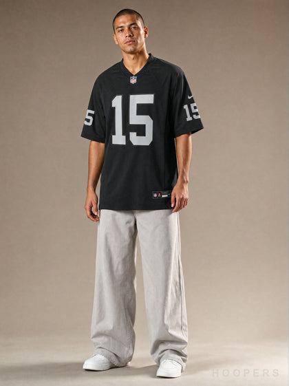 חולצת NFL אוברסייז לאס וגאס ריידרס – פרננדו מנדוזה 15 (שחור) | HOOPERS
