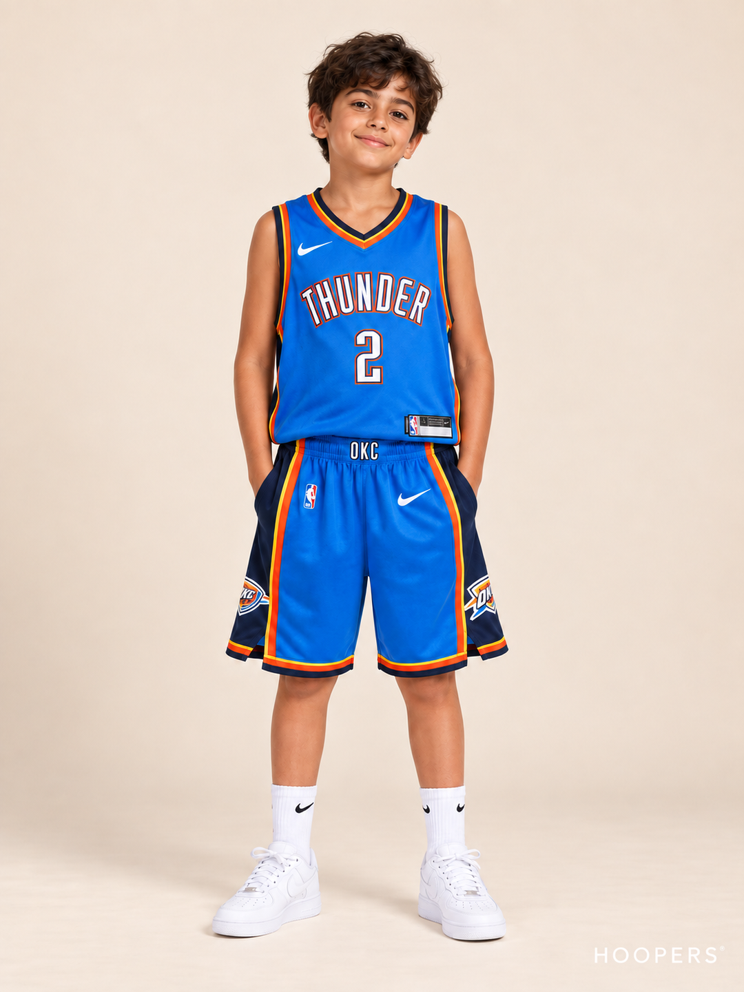גופיית NBA שי גילג'ס-אלכסנדר אוקלהומה סיטי כחול – חזית על דוגמן ילד