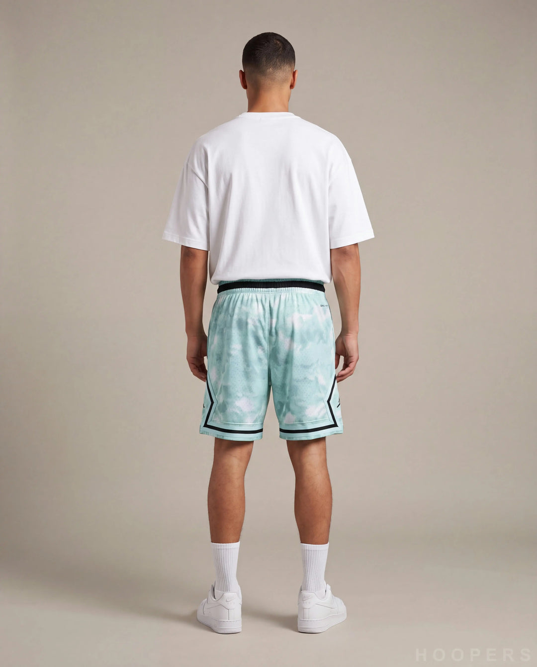 HOOPERS Jordan Mint Cloud Edition shorts back