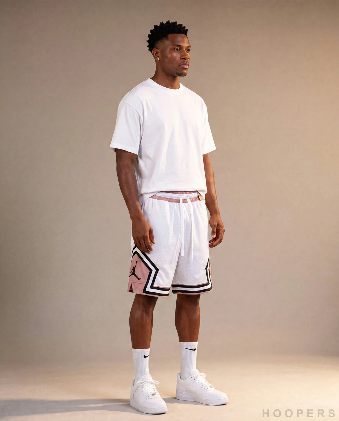 HOOPERS Jordan Rose Cloud shorts side