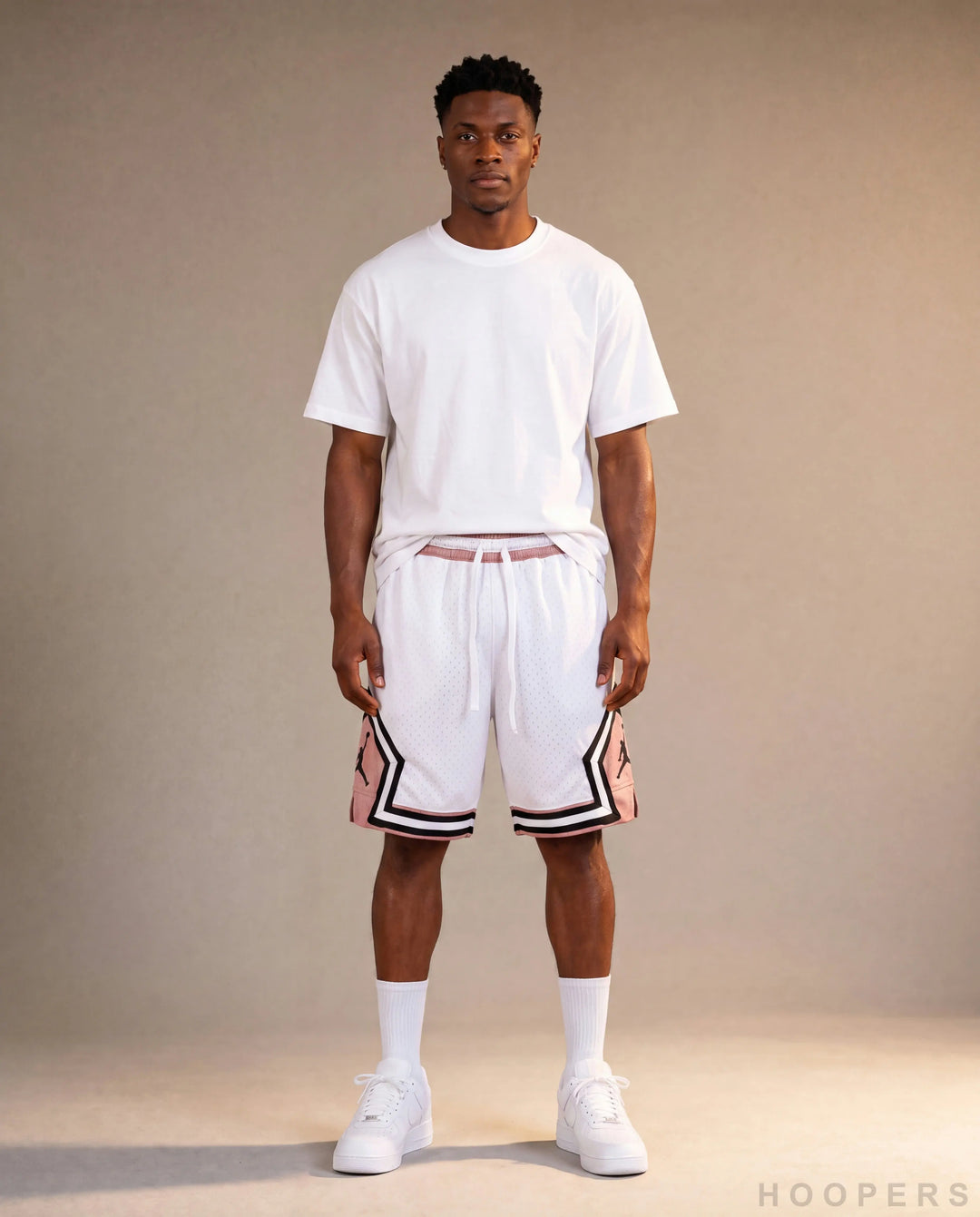 HOOPERS Jordan Rose Cloud shorts front