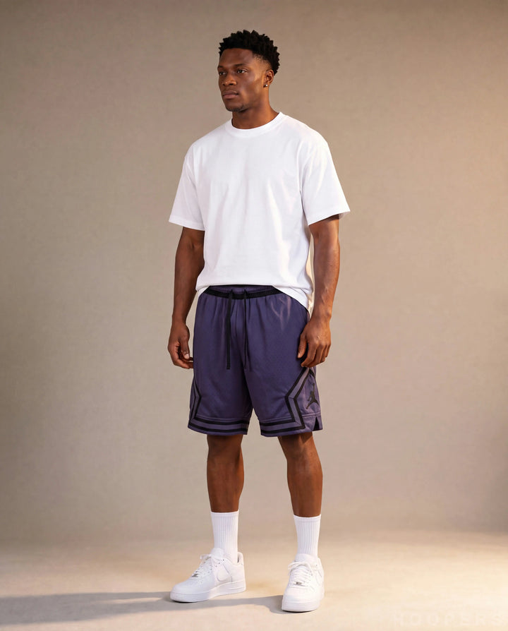 HOOPERS Jordan Shadow Purple shorts side