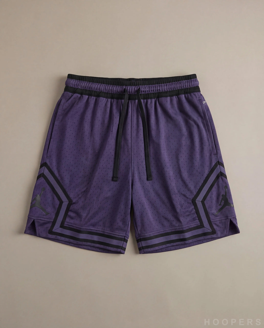 HOOPERS Jordan Shadow Purple shorts flat lay