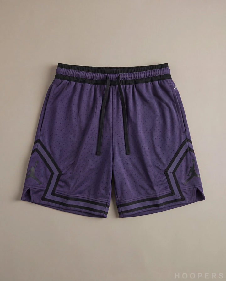 HOOPERS Jordan Shadow Purple shorts flat lay