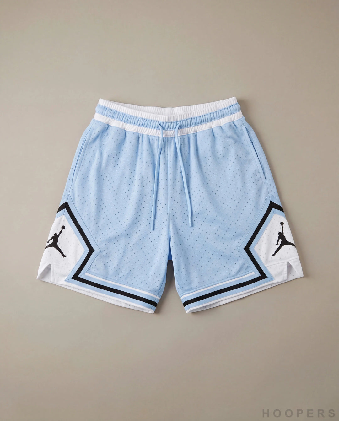 HOOPERS Jordan Ice Blue Classic shorts flat lay