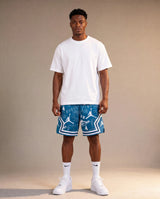 מכנסי Jordan Blue Icon Pattern (כחול/לבן)