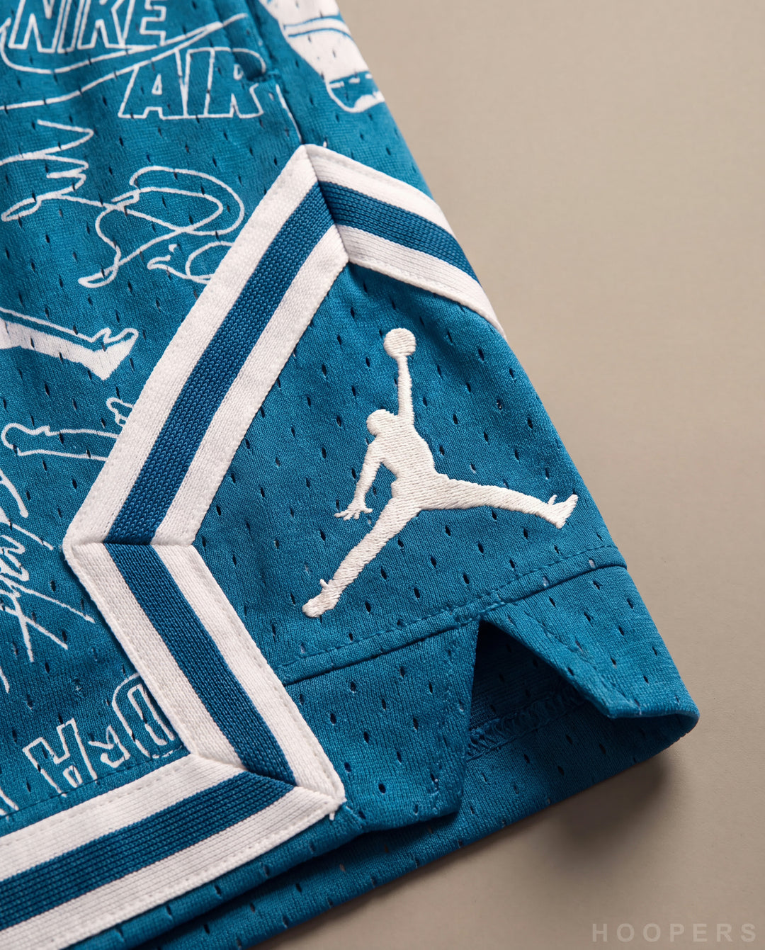 HOOPERS Jordan Blue Icon Pattern Jumpman detail