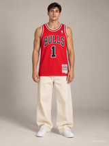 גופיית NBA דריק רוז שיקגו בולס – אדום רטרו 2008/09