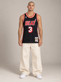 גופיית NBA דווין וויד מיאמי היט – שחור רטרו 2013/14 | HOOPERS