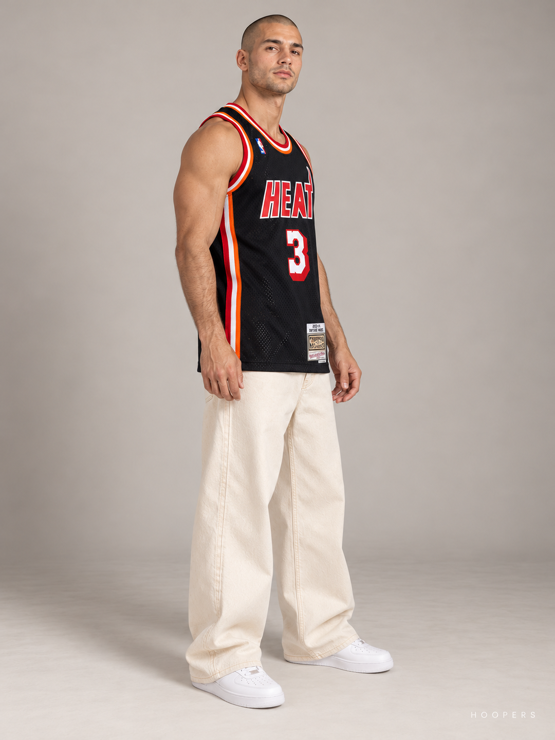 גופיית NBA דווין וויד מיאמי היט – שחור רטרו 2013/14 – זווית