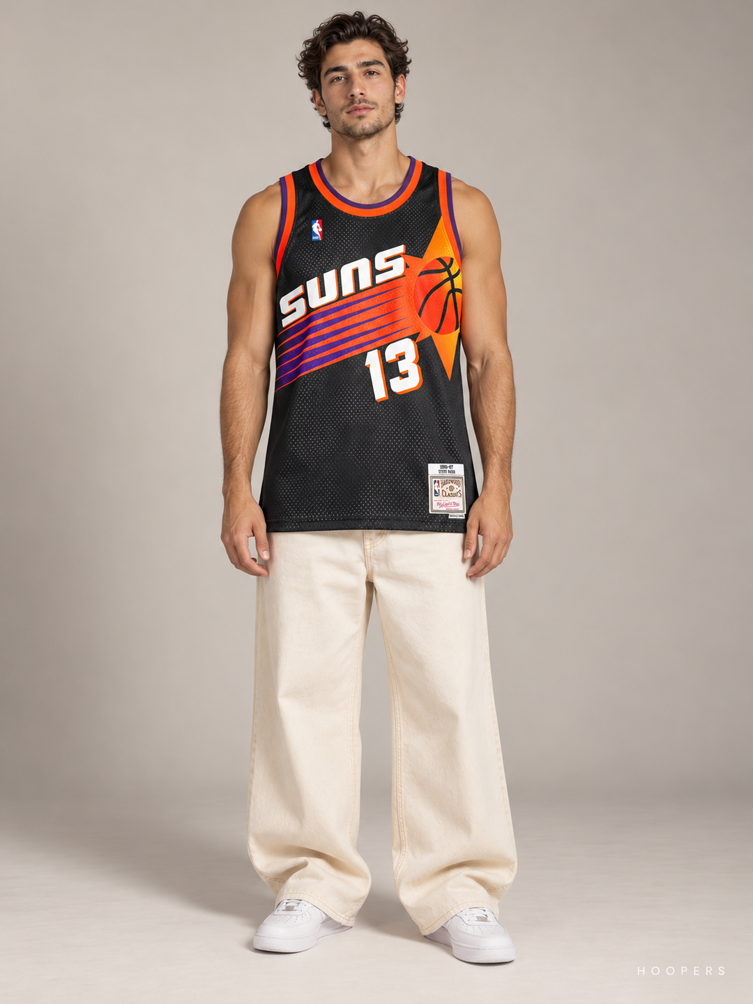 גופיית NBA סטיב נאש פיניקס סאנס – שחור רטרו 1996/97 – חזית