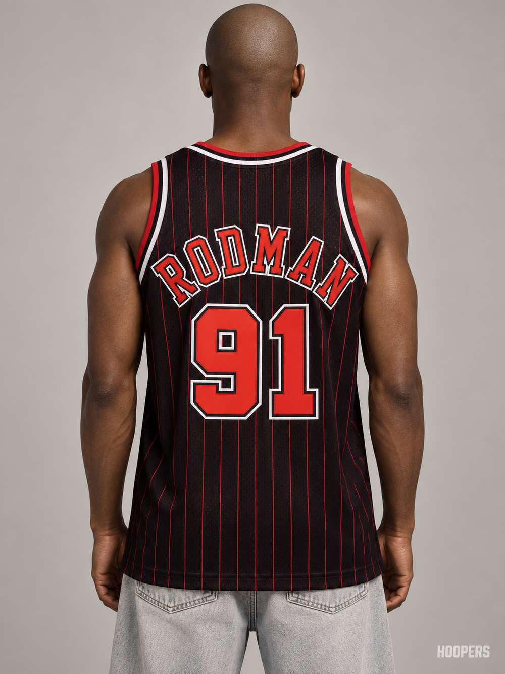 גופיית דניס רודמן שיקגו שחורה – גב RODMAN 91