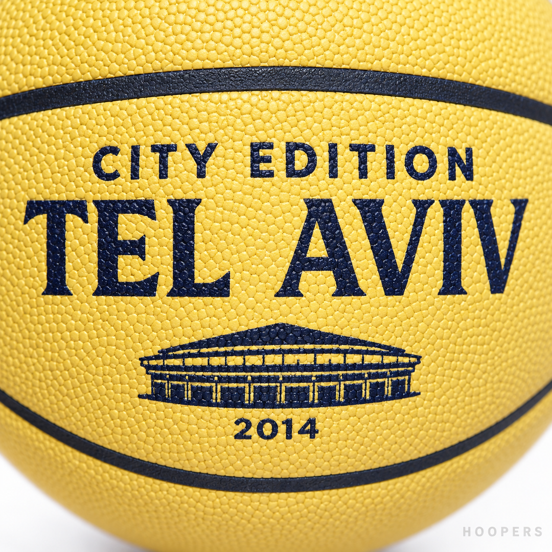 כדור כדורסל HOOPERS City Edition תל אביב – תקריב TEL AVIV