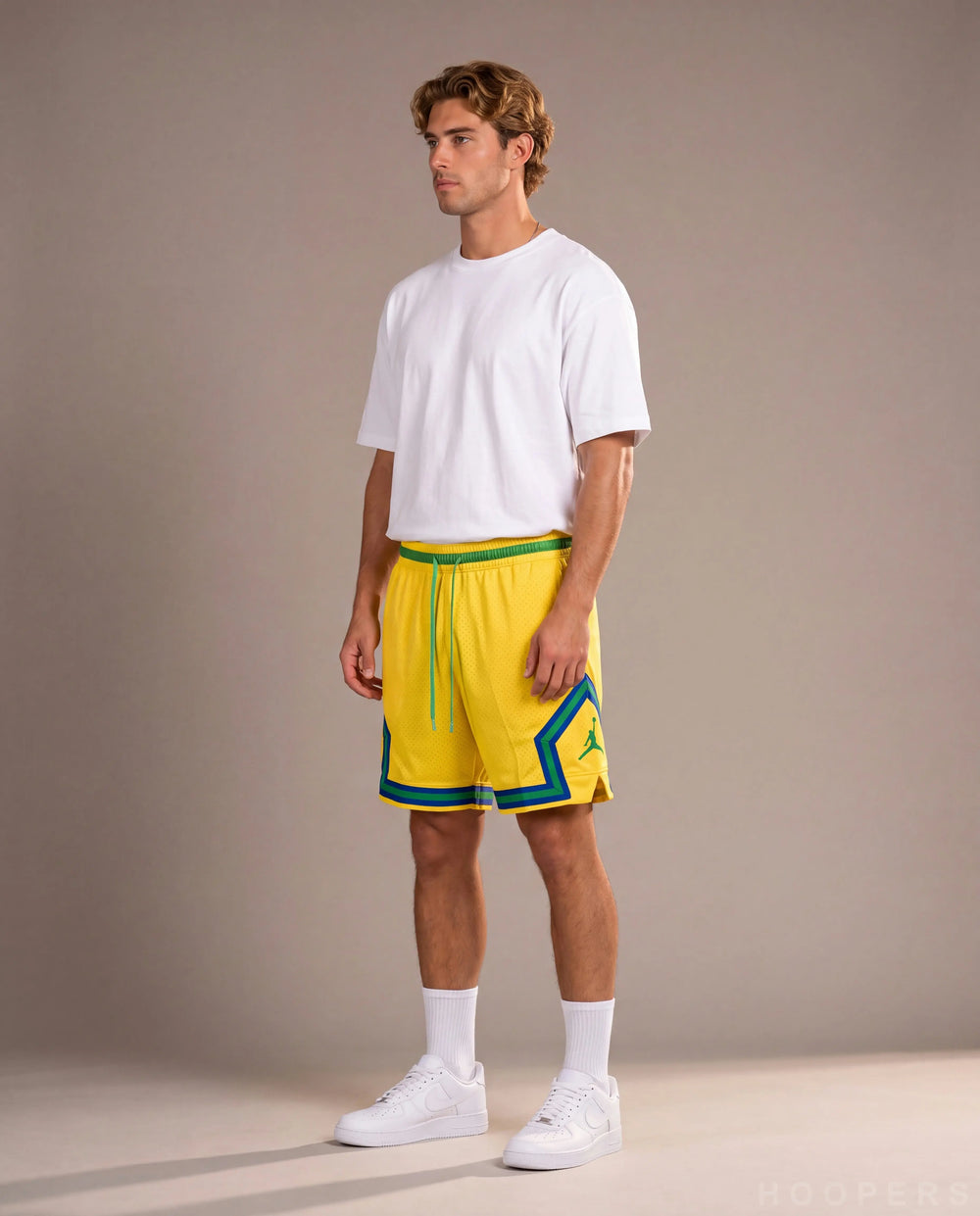 HOOPERS מכנס Jordan Brasil Edition צהוב - ¾