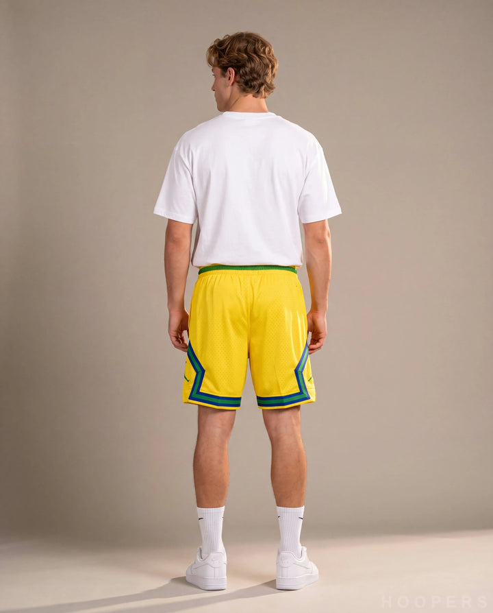 HOOPERS מכנס Jordan Brasil Edition צהוב - גב